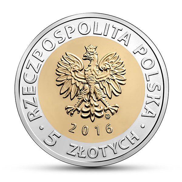 5 złotych 2016 - Odkryj Polskę - Księży Młyn w Łodzi