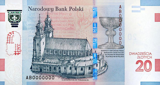 Banknot - 20 złotych 2016 - 1050. rocznica chrztu Polski