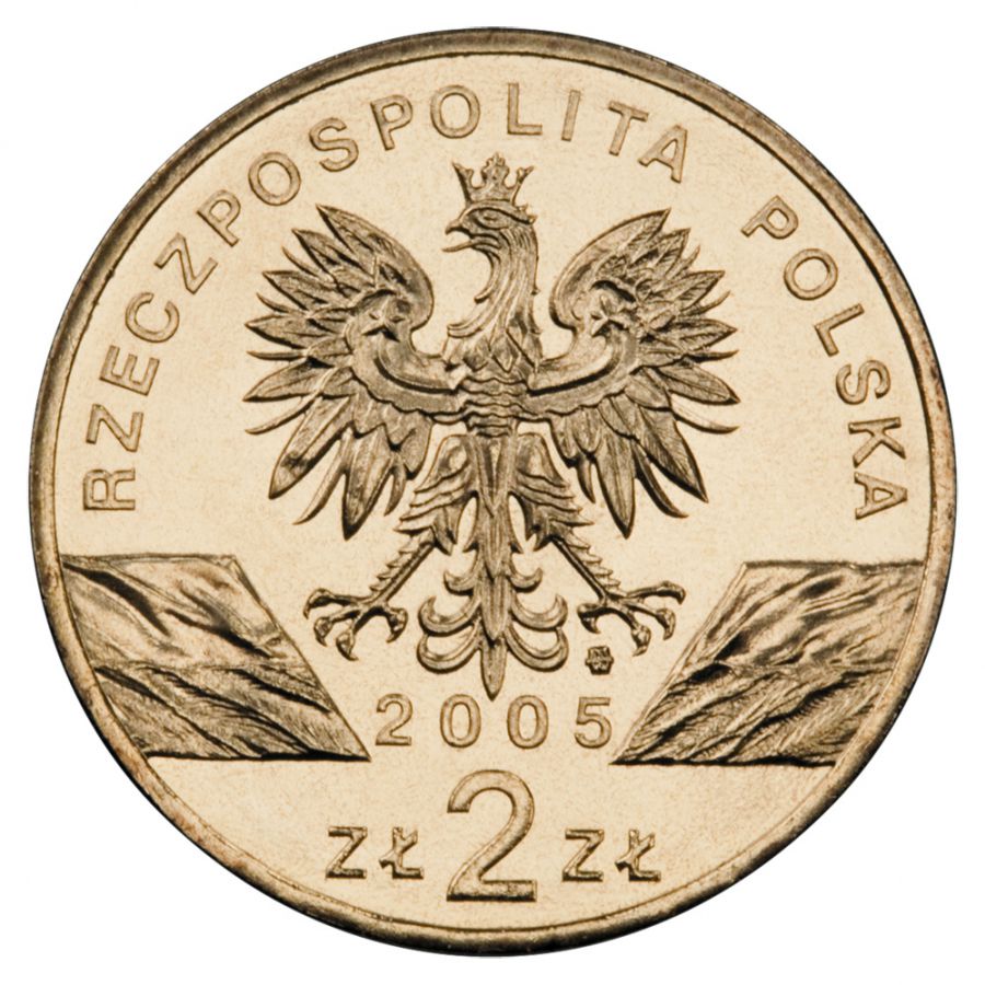2 złote 2005 - Zwierzęta świata - Puchacz