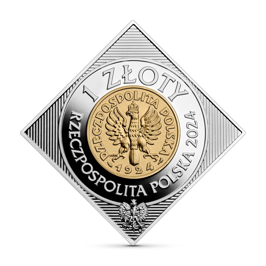 1 złoty 2024 - 100. rocznica wprowadzenia złotego do obiegu