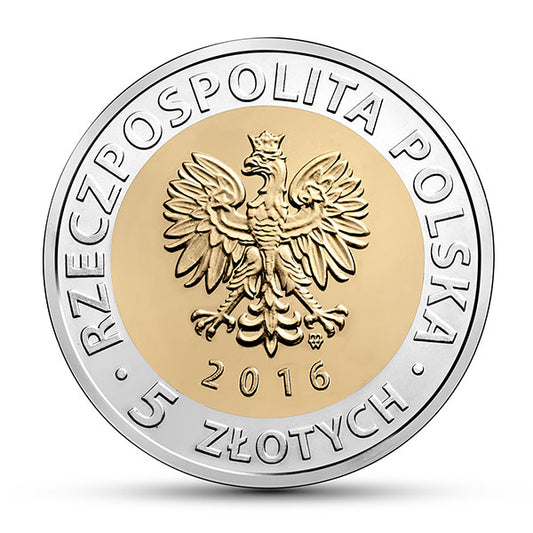 5 złotych 2016 - Odkryj Polskę - Księży Młyn w Łodzi